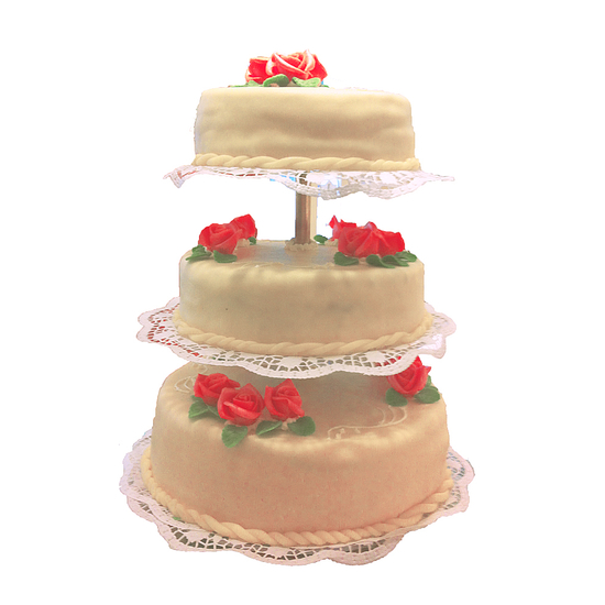 3 emeletes esküvői torta 6 - Esküvői torták - Pingvin Cukrászda Vác- A